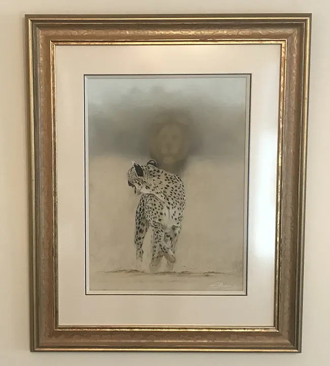 Beautifully framed by Framers Gallery and on display at the Studio/Gallery The framed image size is 26in x 32in