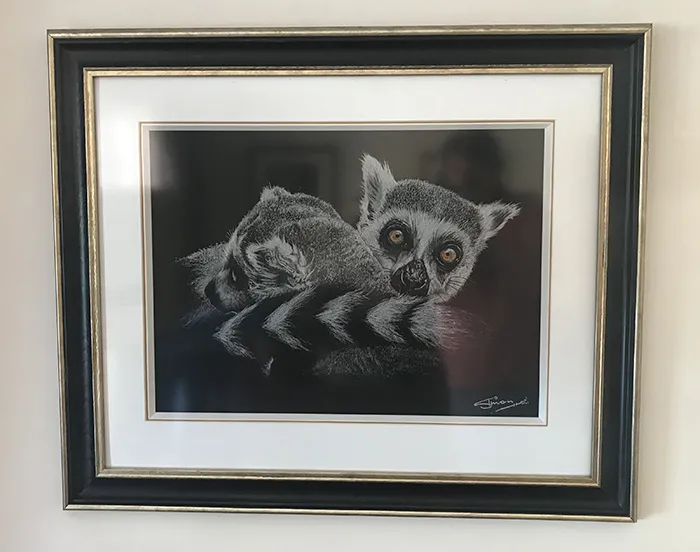 Beautifully framed by Framers Gallery  Framed size in inches 34 x 28.5